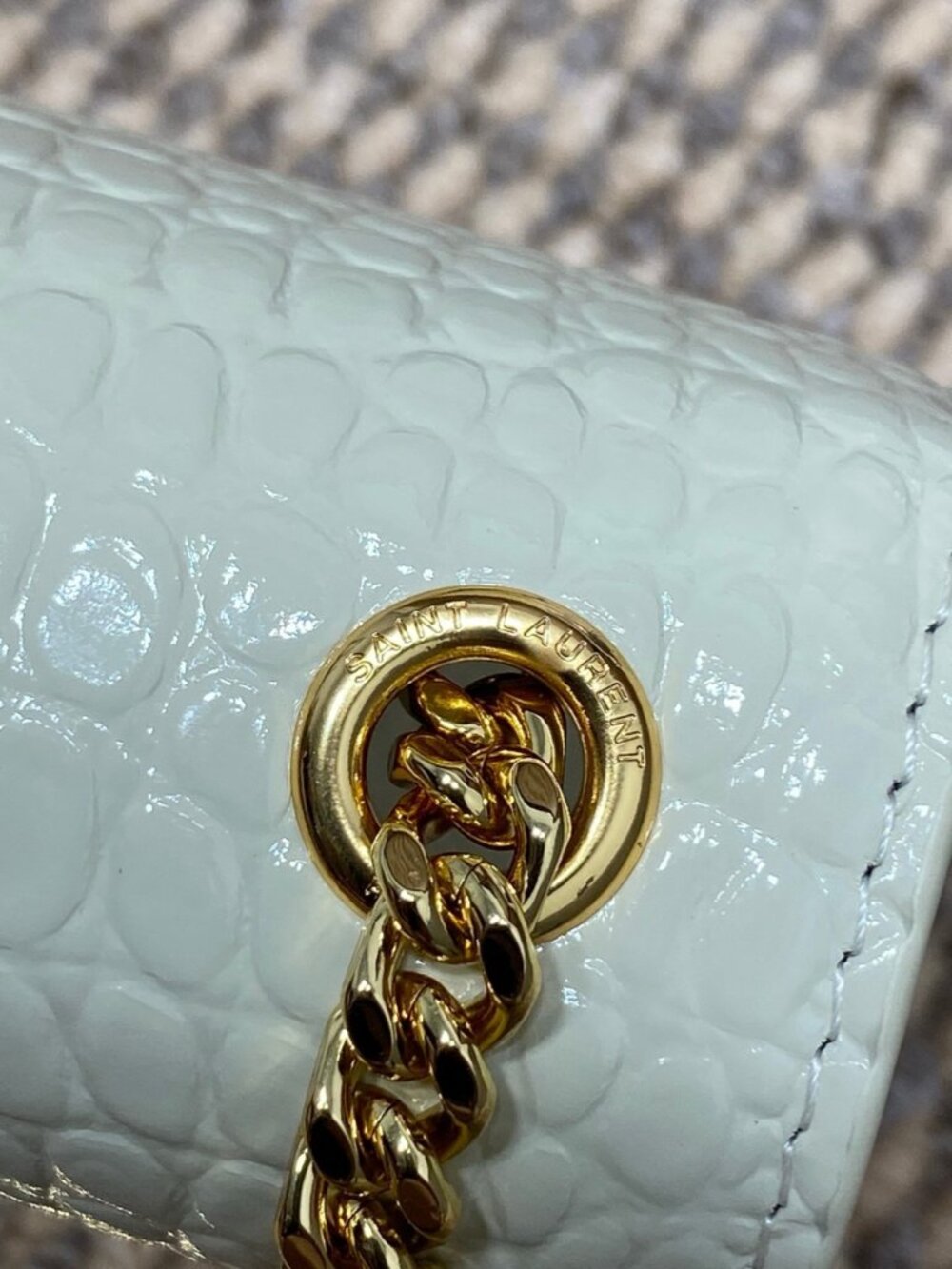 ✅Yves Saint Laurent Crocodile Crossbody Bag - Picture 7 of 11